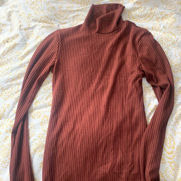 Urban Outfitters Burnt Orange turtleneck dress - Picture 2 of 3